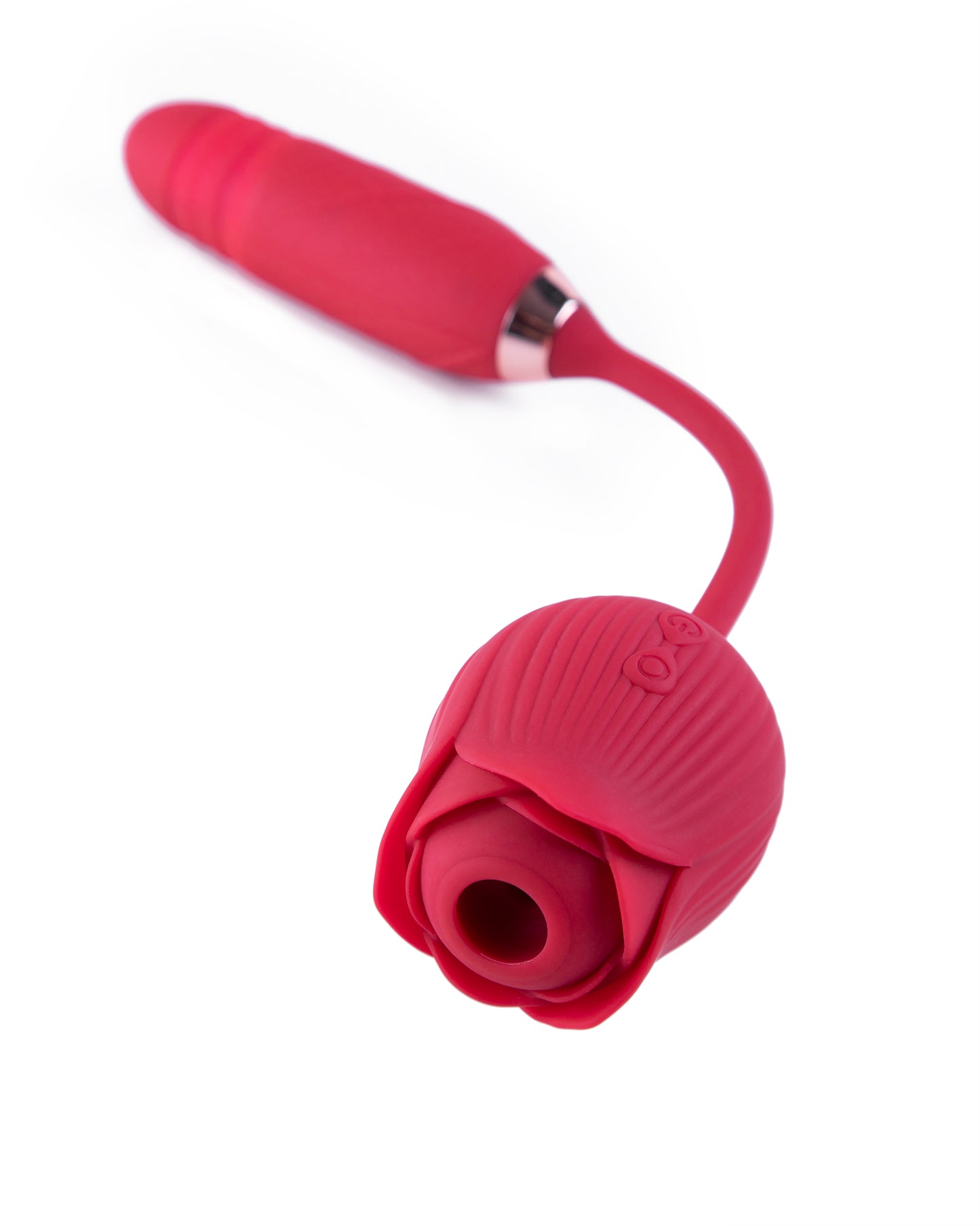 Rose Sucking Vibrator with Dildo